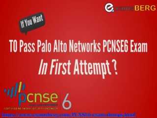 Palo Alto Networks PCNSE6 Actual Exam Question Answers