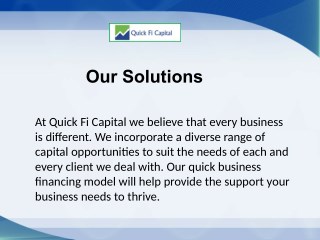 Quick Capital Solutions – Quick Fi Capital