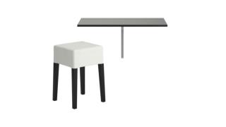 BJURSTA / NILS Table and 1 stool - Brandfrys