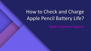 How to Check and Charge Apple Pencil Battery Life?