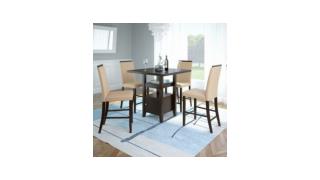 Bistro 5-pc. 36" Counter Height Cappuccino Dining Set - Brandfrys