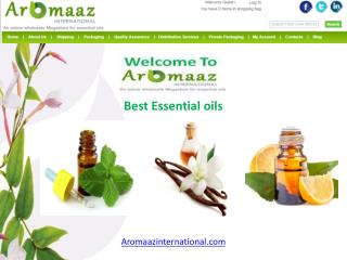 Best Natural Essential oils @ Aromaaz International