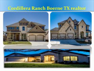 Cordillera Ranch Boerne TX realtor