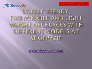 Buy latest artificial necklaces online at shoppyzip
