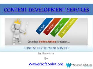 Content Development Services in India