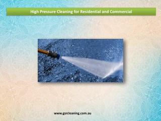 High Pressure Cleaning for Residential and Commercial
