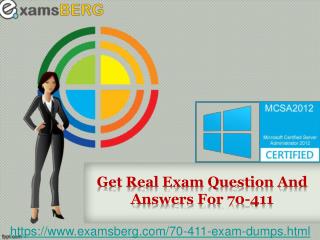 100% verified 70-411 Exam Study Material