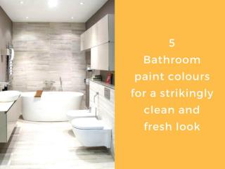 Bathroom paint colors for a strikingly clean and fresh look | NewtonInEx