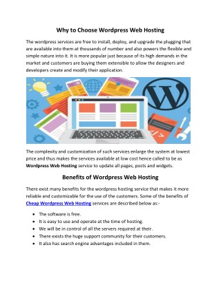 WordPress Web Hosting