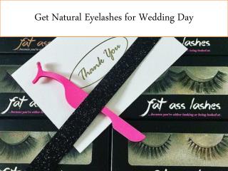 Get Natural Eyelashes for Wedding Day