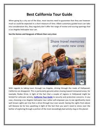 Best California Tour Guide