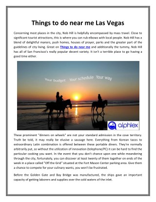 Things to do near me Las Vegas