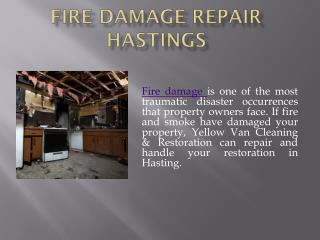 Fire Damage Repair Hastings