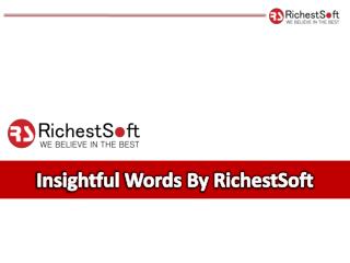 Mobile And Web Development Insights Word By RichestSoft