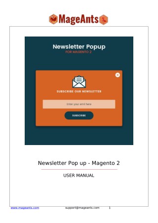 Magento 2 Newsletter Popup Extension