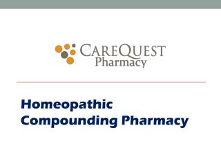 Homeopathic Compounding Pharmacy