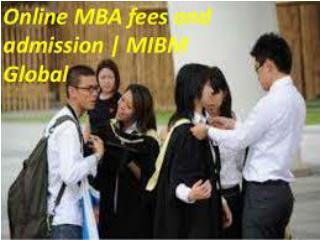Online MBA fees and admission In Noida