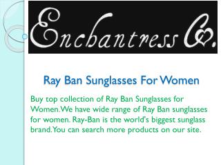 Ray Ban Sunglasses For Women