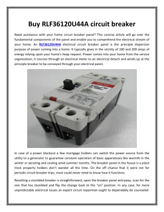 Buy RLF36120U44A circuit breaker