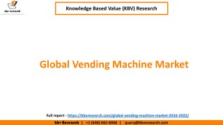 Global vending machine market size