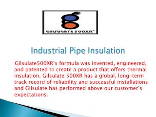 Industrial Pipe Insulation