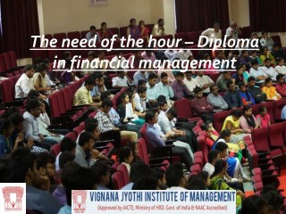The need of the hour – Diploma in financial management