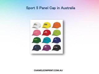 Sport 5 Panel Cap in Australia - Chameleon Print