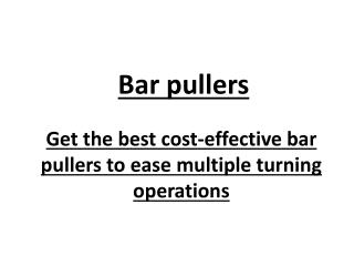 Bar Pullers