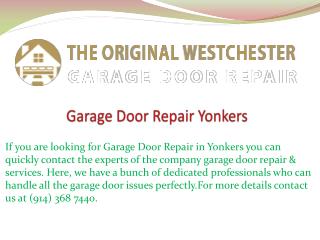 Garage Door Repair Yonkers