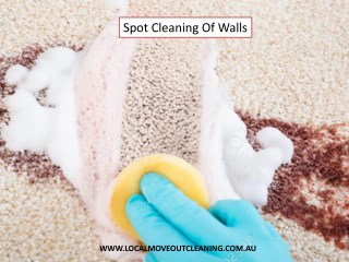 Spot Cleaning Of Walls - Local Move Out Cleaning