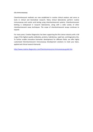 clia immunoassay
