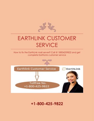 How to fix the earthlink mail server? Call @ 18004259822 and get complete earthlink customer service