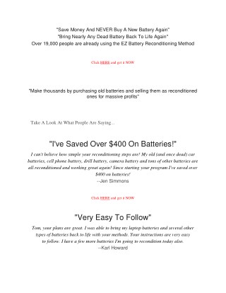 Save Money And NEVER Buy A New Battery Again