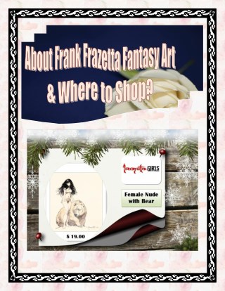 About Frank Frazetta Fantasy Art & Where to Shop?