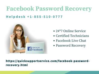 Facebook Password Recovery Helpline Number