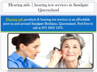 Hearing aids | hearing test services in Sandgate Queensland