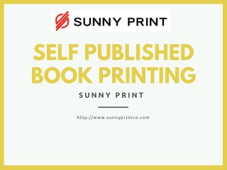 self published book printing