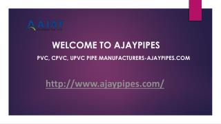 Advantages of PVC, UPVC and CPVC