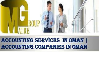 Accounting Services In Oman | Accounting Companies In Oman