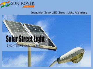 Solar Street Light Allahabad – Get Best Deal with us
