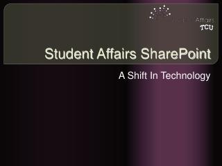 Student Affairs SharePoint