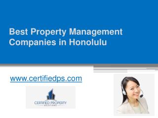 Best Property Management Companies in Honolulu - www.certifiedps.com