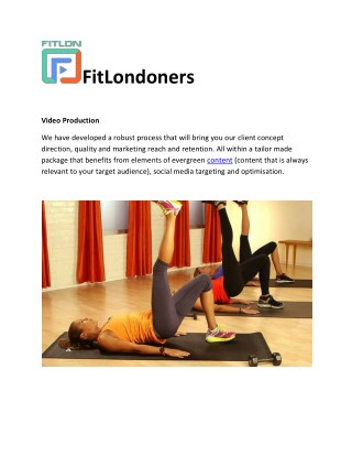 Fitness Video Production