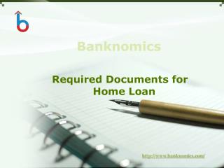 Required Documents for Home Loan