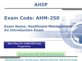 AHM-250 Dumps Pdf | Examsberg