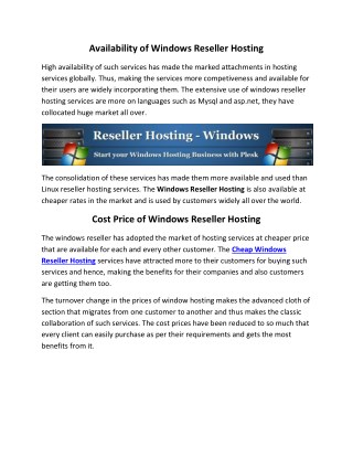 Linux Reseller Hosting