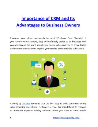 Importance of CRM and Its Advantages to Business Owners