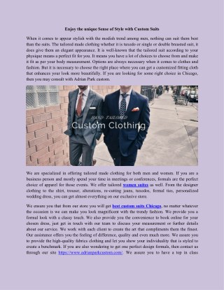 Best women suits store in Chicago