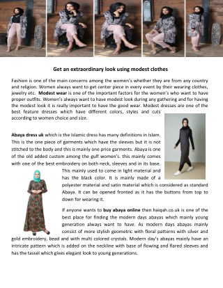 Buy abaya online