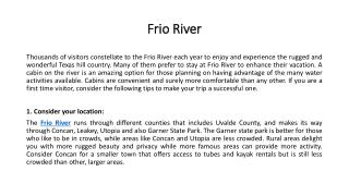 Frio River